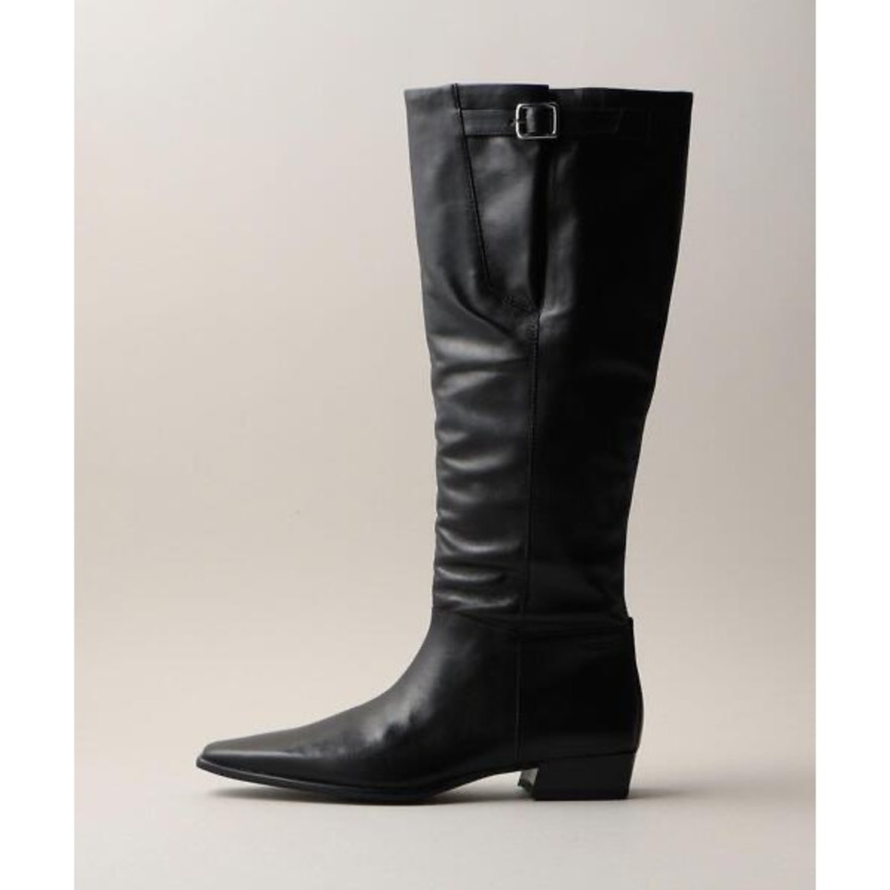 NWT Vagabond Shoemakers Nella Black Leather Square Toe Tall Boots EU 37 US 7 - Picture 3 of 10
